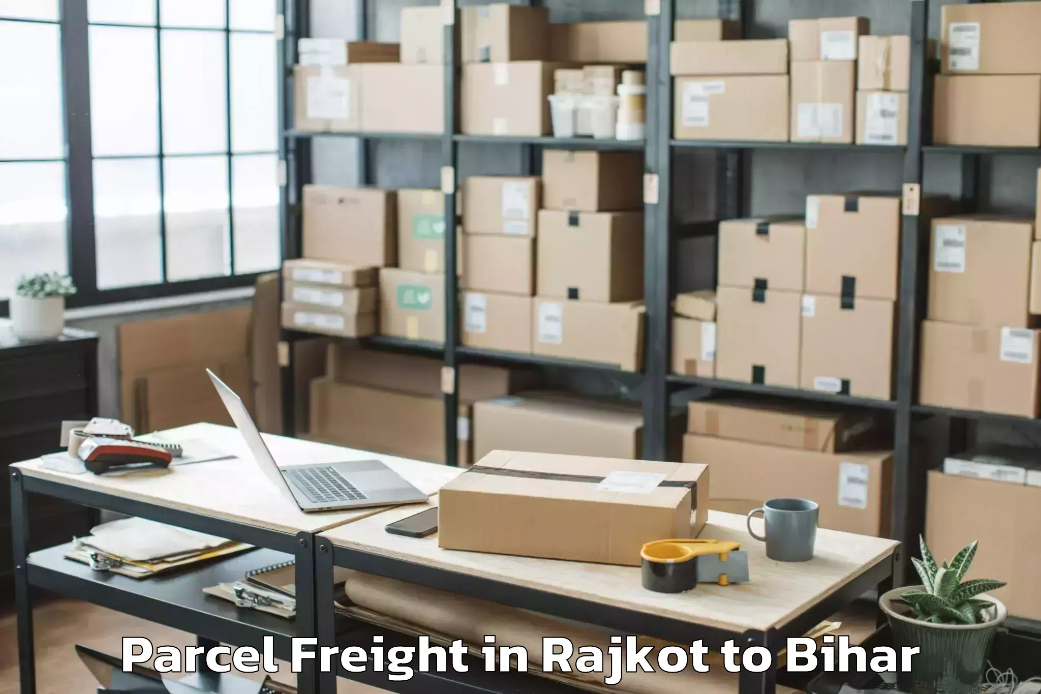 Leading Rajkot to Thakurganj Parcel Freight Provider